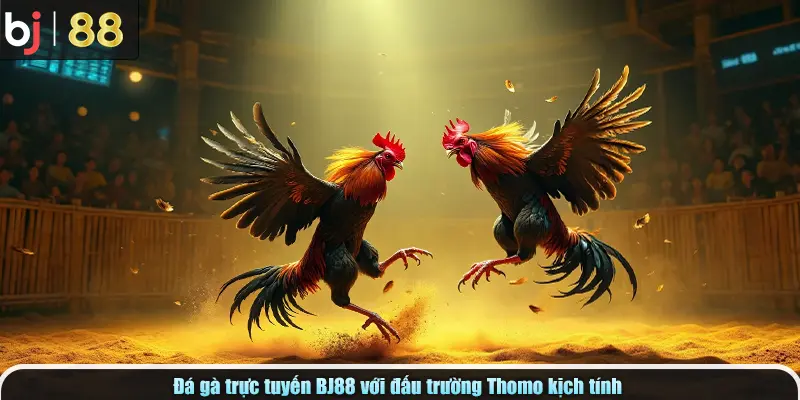 Đá gà trực tuyến BJ88 với đấu trường Thomo kịch tính